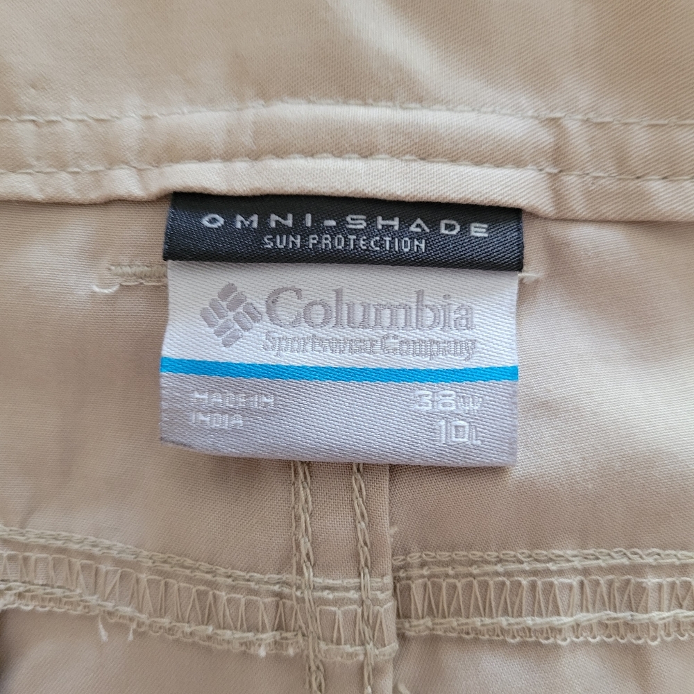 Columbia Boulder Ridge Cargo Shorts, Men's Size Waist 38 NWOT - Fossil - Picture 5 of 9